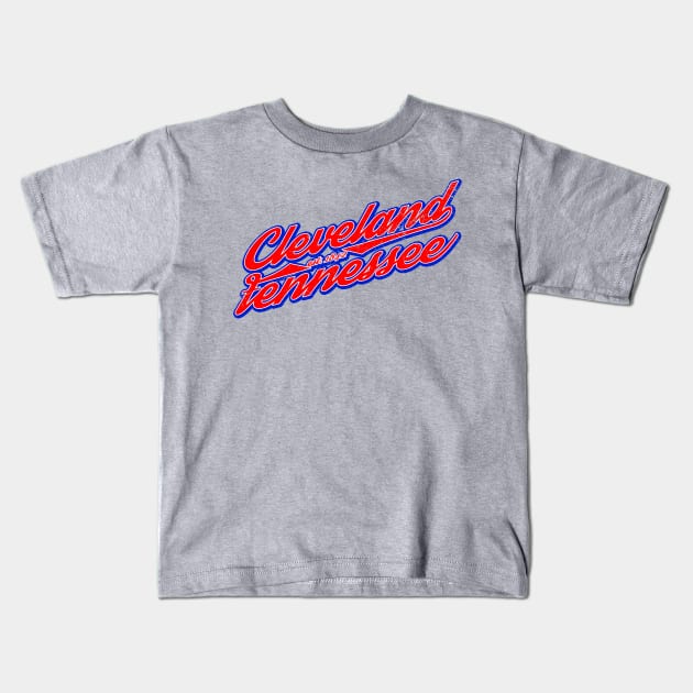 Cleveland Tennessee - Swoosh Kids T-Shirt by BigOrangeShirtShop